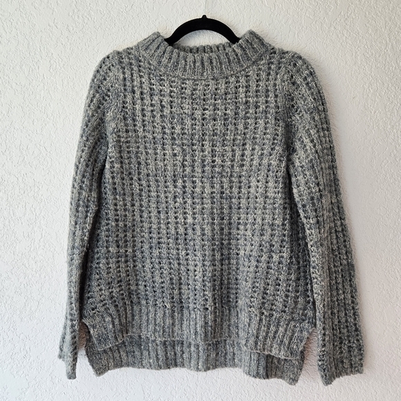 Anthropologie Field & Flower M Green Knit Pullover Crew Neck Sweater‎ - Picture 1 of 7
